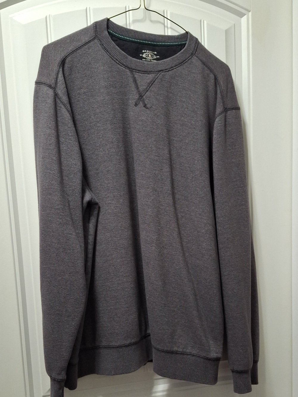 G.H. Bass & Co. Men's Crewneck Sweatshirt - Heather Gray 50 In Chest